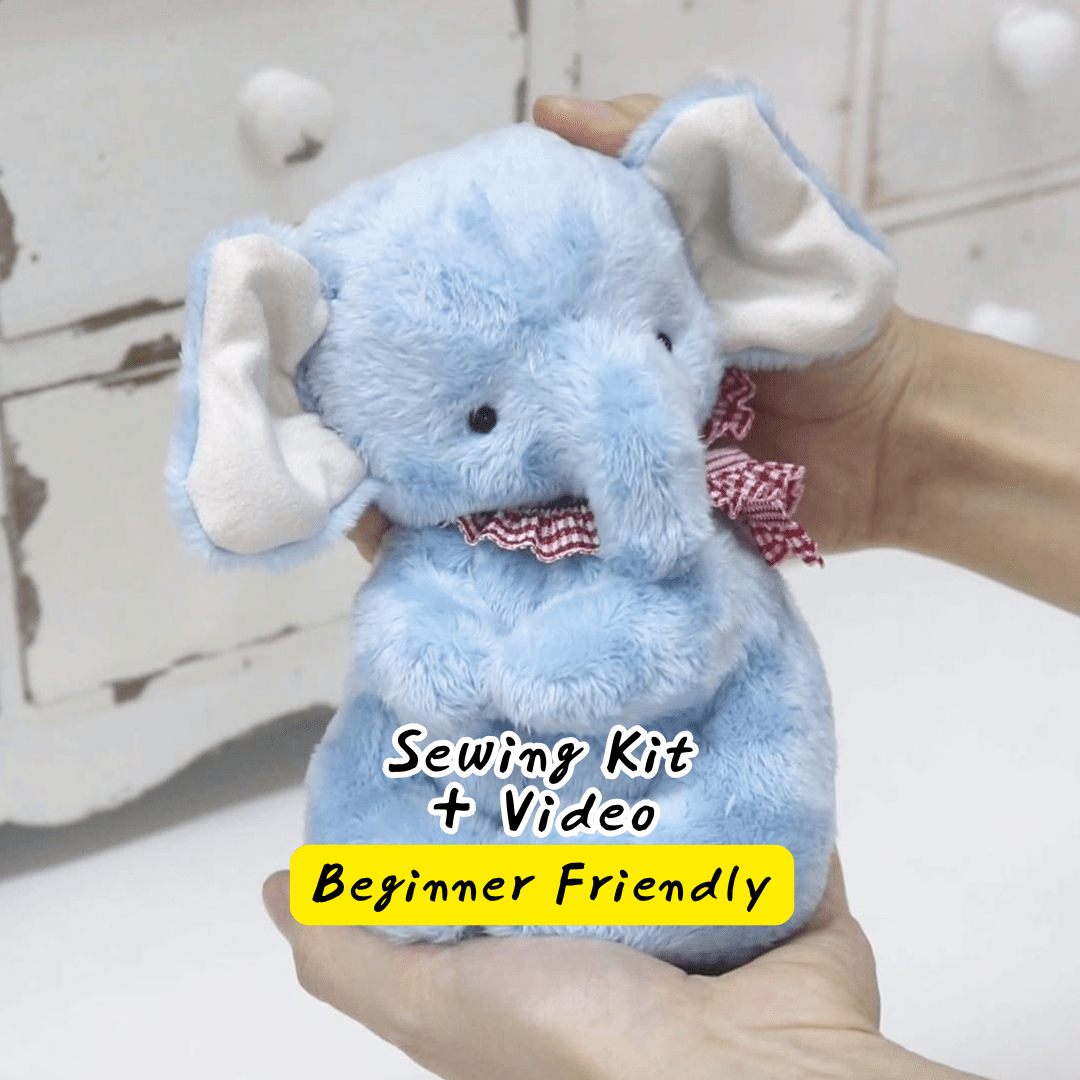 Elephant Plush Sewing Kit