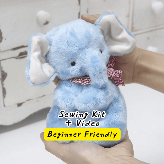 Elephant Plush Sewing Kit