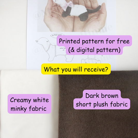 Ferret Plush Fabric Kit