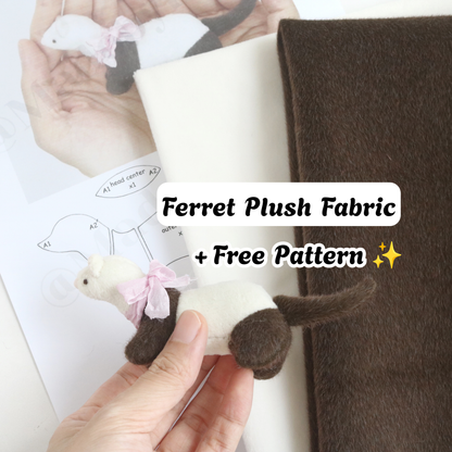Ferret Plush Fabric Kit