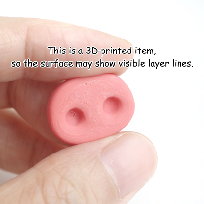 5pcs Flat Back Pig Nose