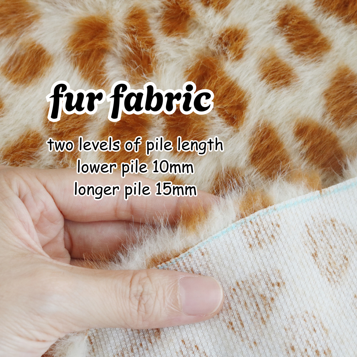 Soft Giraffe Plush Fabric (Minky/Fur Fabric)