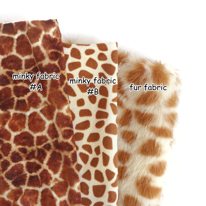 Soft Giraffe Plush Fabric (Minky/Fur Fabric)