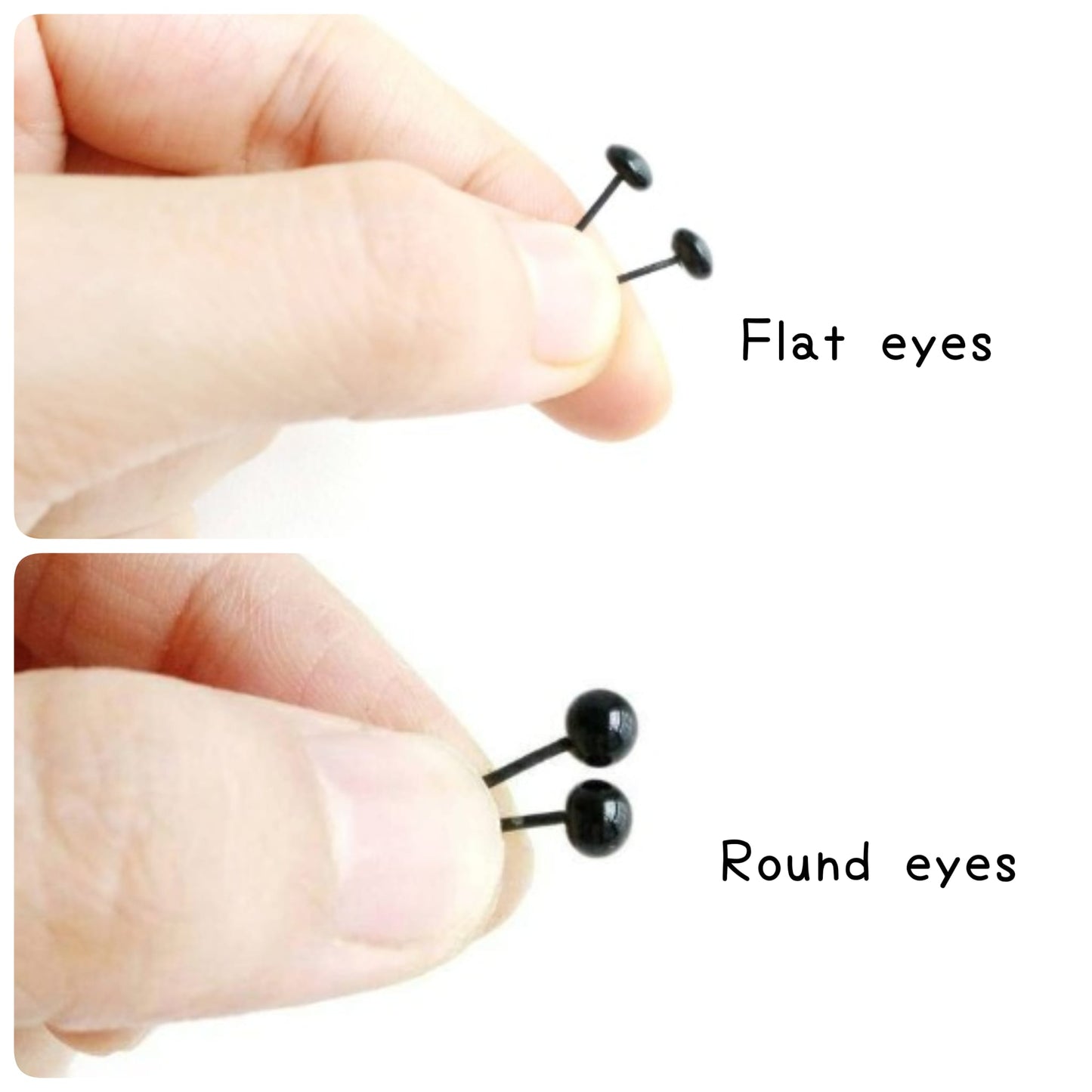 Tiny Glass Eyes On Wire