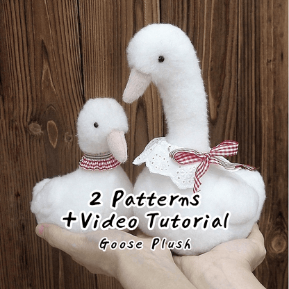 Goose Plush Sewing Pattern with Instruction