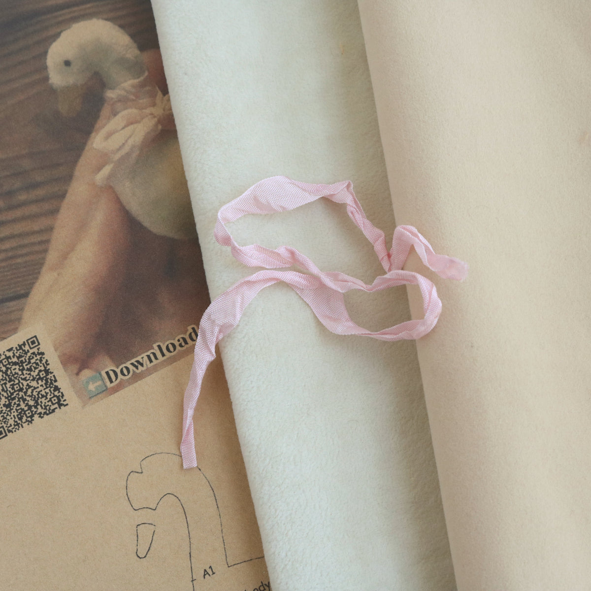 Goose Plush Fabric Kit