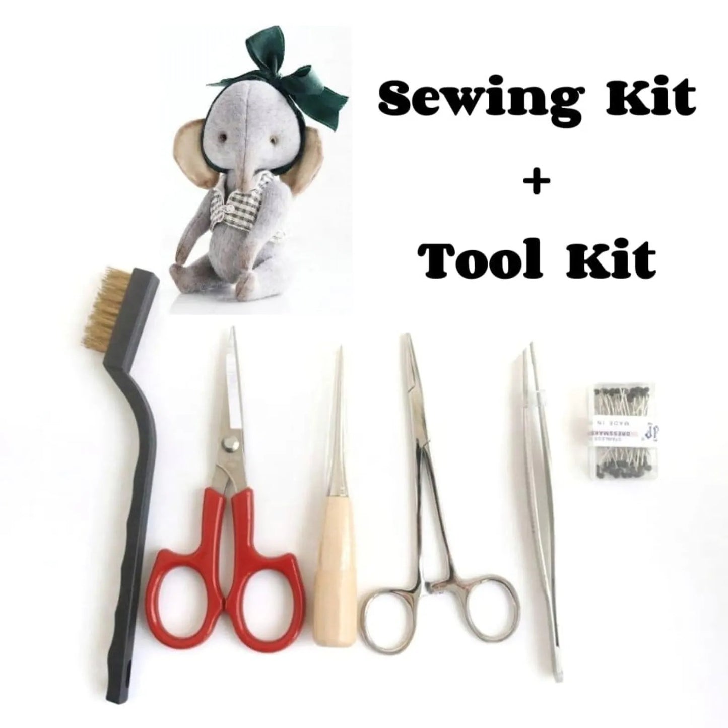Teddy Elephant Sewing Kit