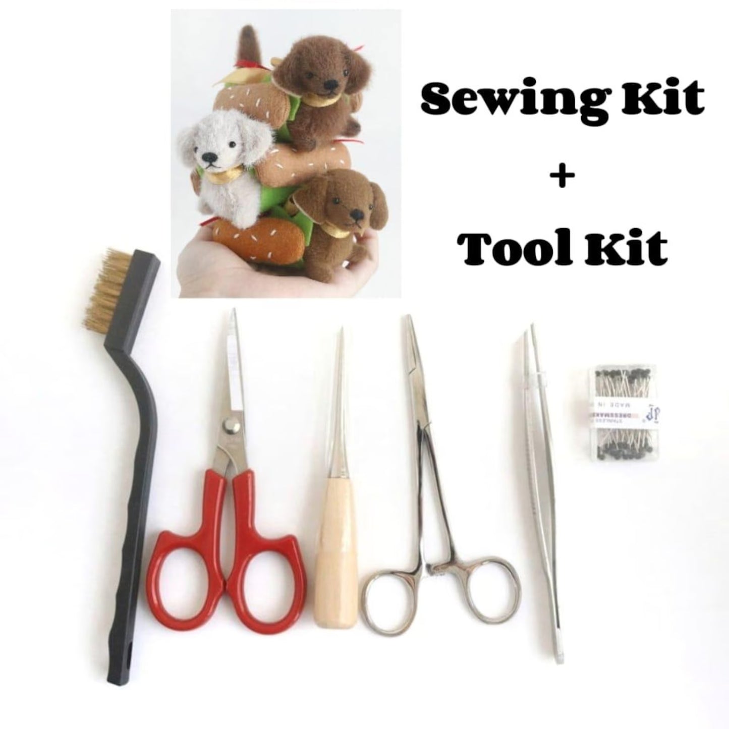 Hot Dog Dachshund Sewing Kit