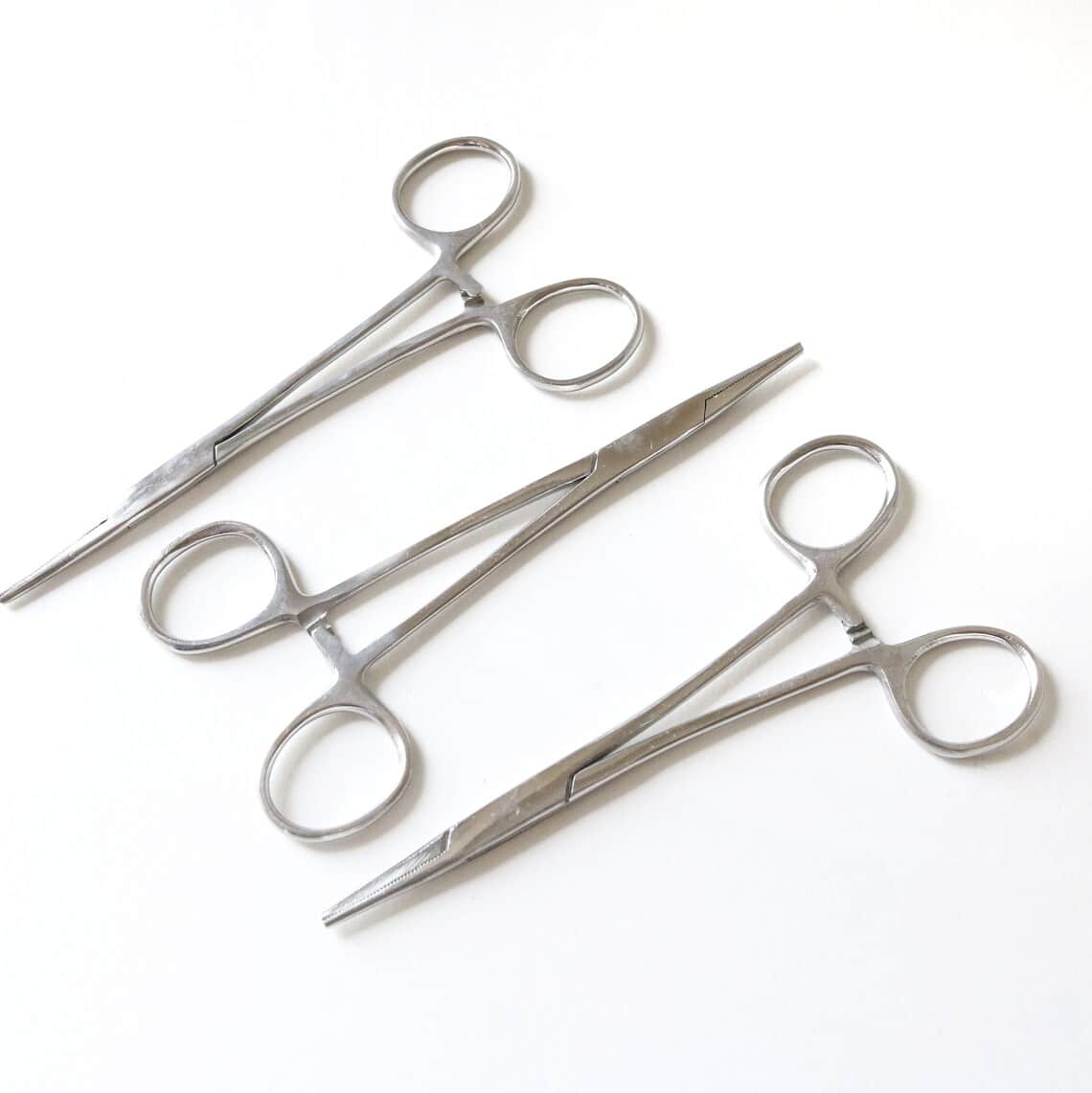 5 inch stainless steel straight forceps