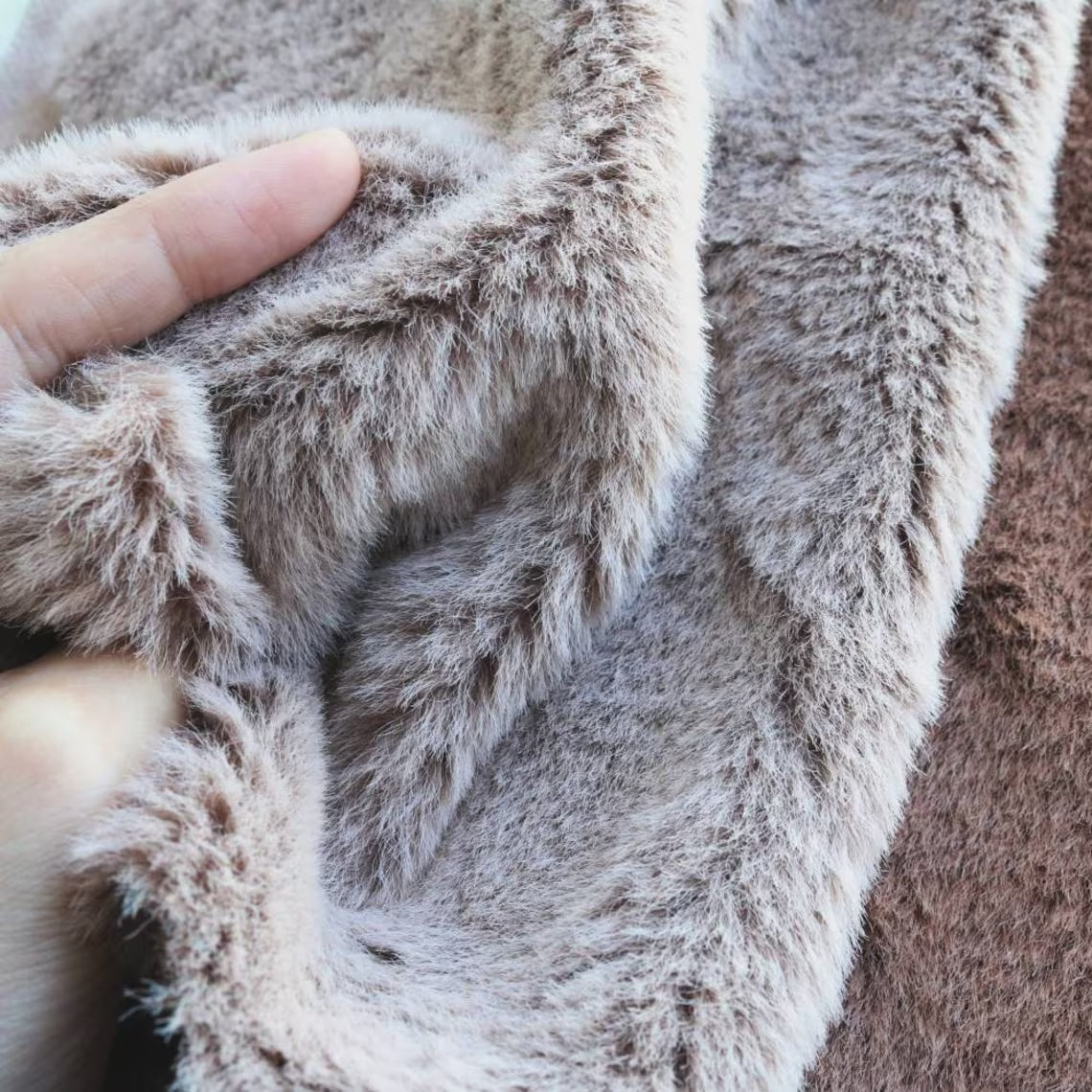 2 tone pile teddy bear faux fur C13