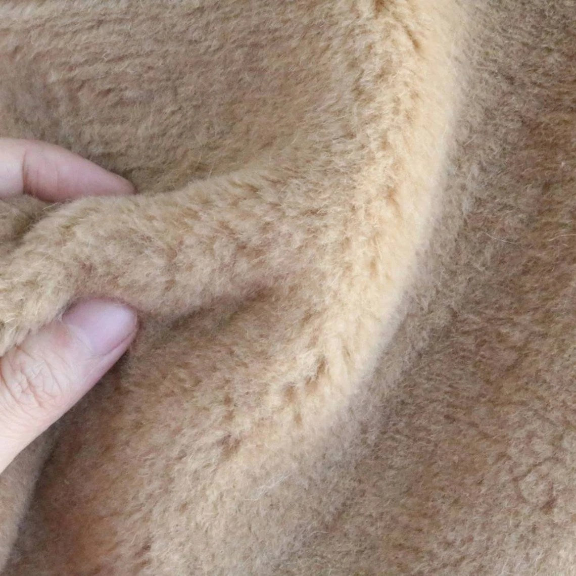 10mm Faux sherpa lambwool fur fabric C01