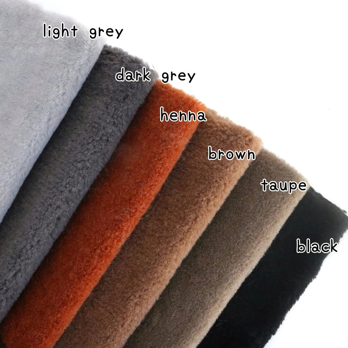 10mm Faux sherpa lambwool fur fabric C01