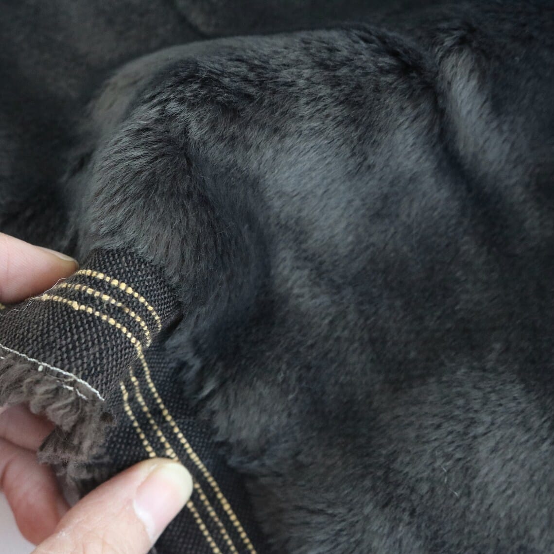 alpaca mixed synthetic fur fabric C05