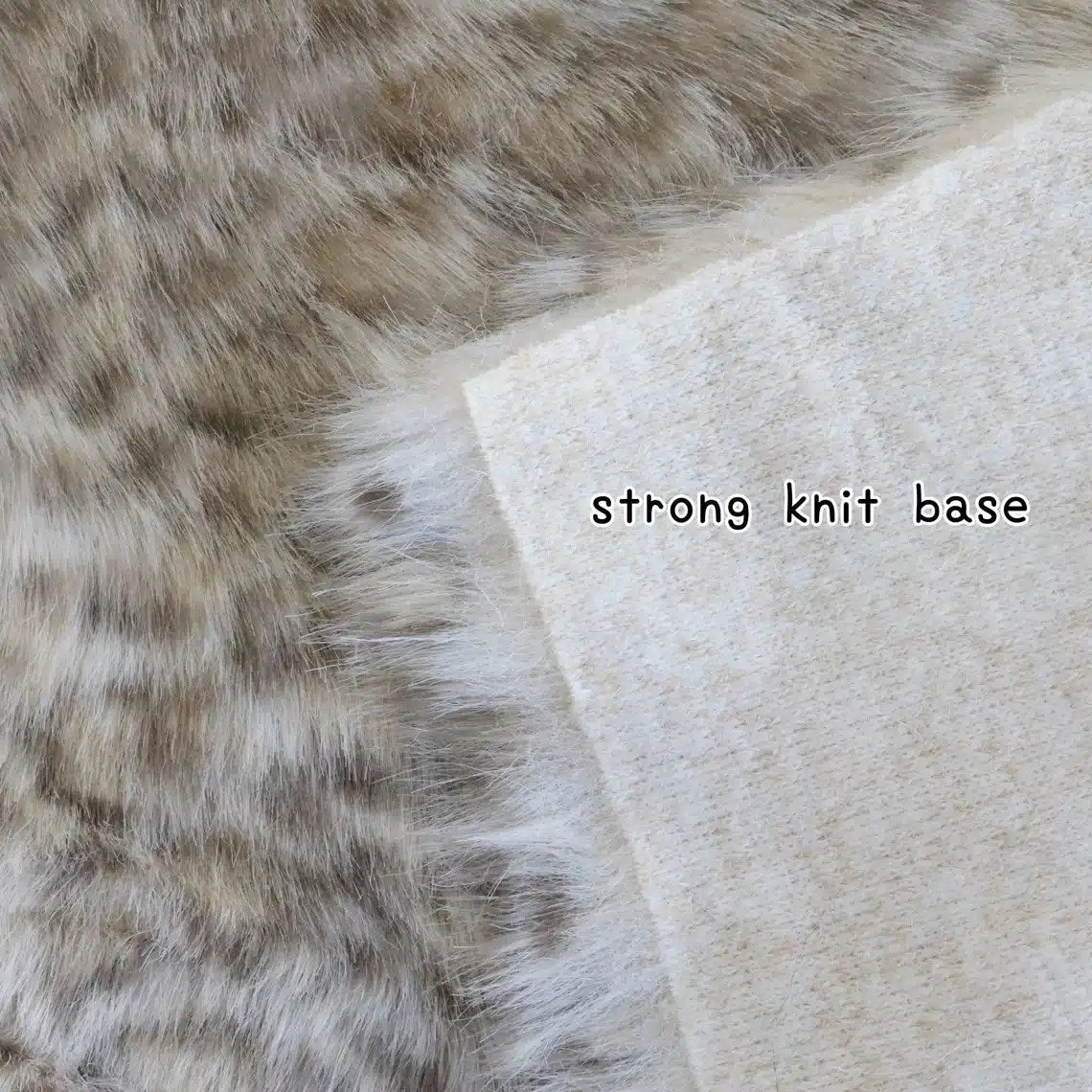 luxury 20mm leopard teddy bear fur fabric B08