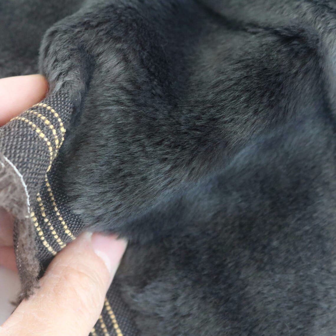 alpaca mixed synthetic fur fabric C05