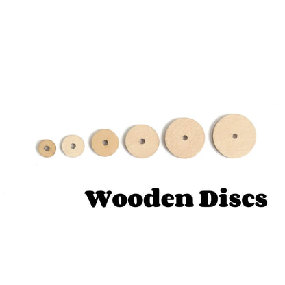 50pcs-wooden discs