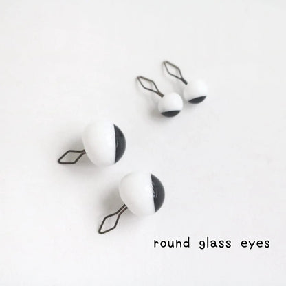 3pairs Black & White Googly Glass Eyes