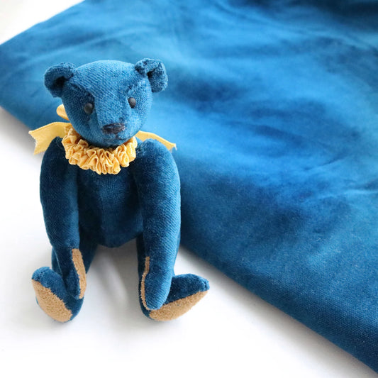 Last piece- Vintage Cotton Velvet in Blue