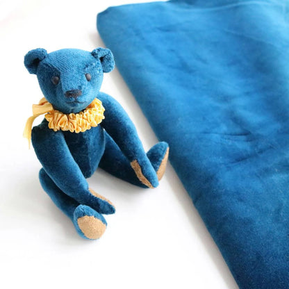 Last piece- Vintage Cotton Velvet in Blue