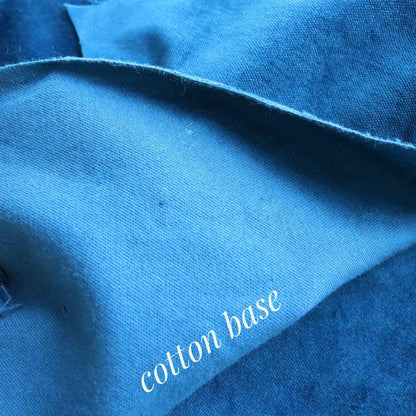 Last piece- Vintage Cotton Velvet in Blue