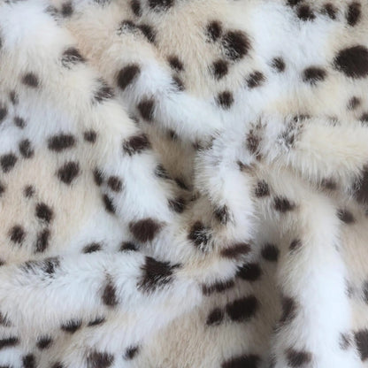 Deer Print Faux Fur B17