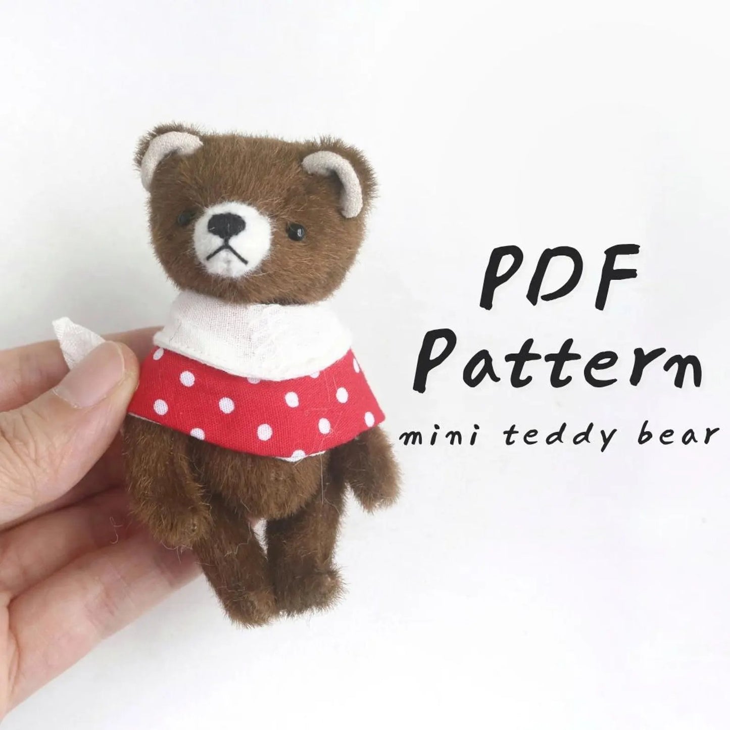 9cm mini bear sewing pattern