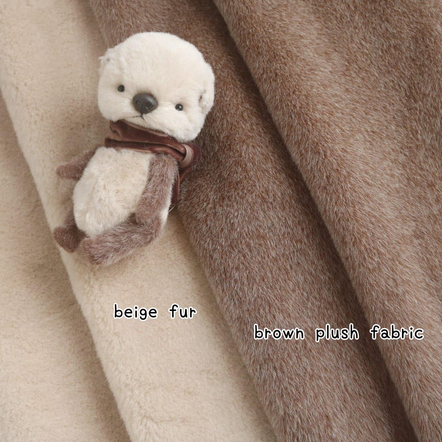 Dense Beige Faux Fur C10