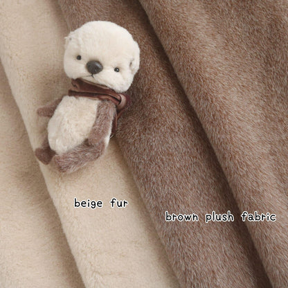 Dense Beige Faux Fur C10