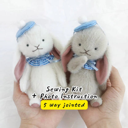 Teddy Rabbit Sewing Pattern + Instruction