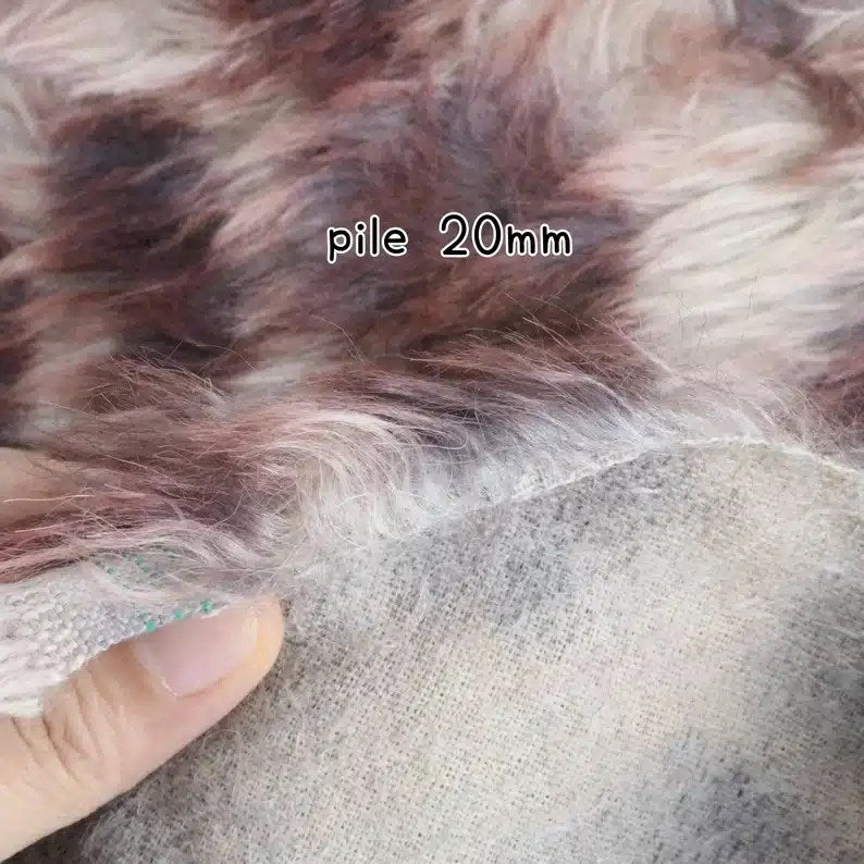 20mm vintage teddy bear mohair fabric A50