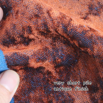 Last piece- Vintage Plush Fabric in Purple