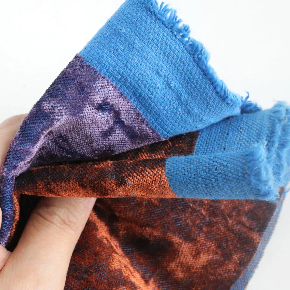 Last piece- Vintage Plush Fabric in Purple