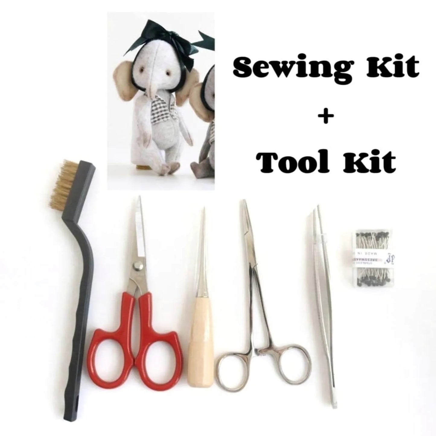 Teddy Elephant Sewing Kit