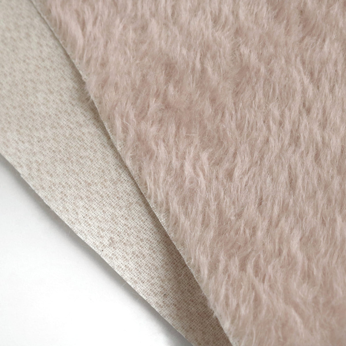 (Yard) 10mm Light Pink mohair fabric A46