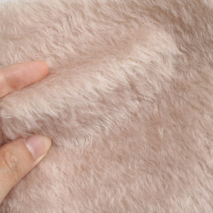 (Yard) 10mm Light Pink mohair fabric A46