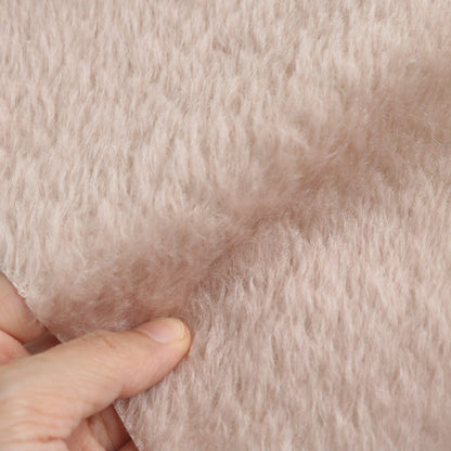 (Yard) 10mm Light Pink mohair fabric A46