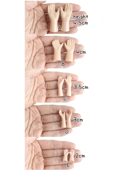 Realistic miniature hand