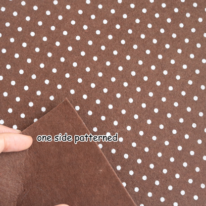 4pcs Polka Dot Felt Sheet 1mm