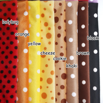 Polka Dot Minky Fabric 1mm M04