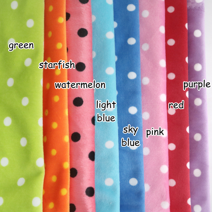 Polka Dot Minky Fabric 1mm M04