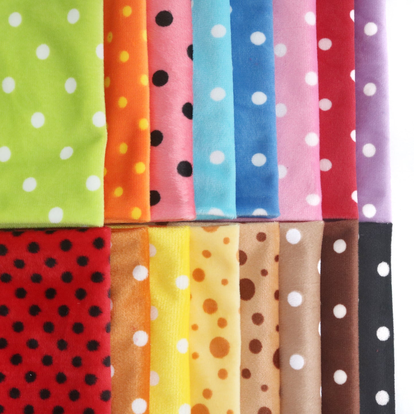 Polka Dot Minky Fabric 1mm M04
