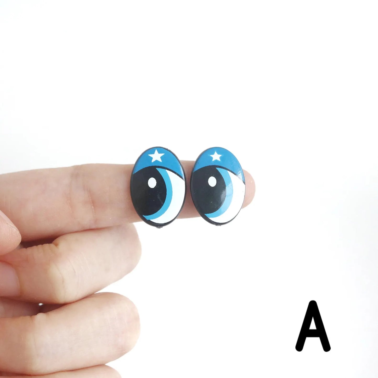 Flat Back Puppet Cartoon Eyes