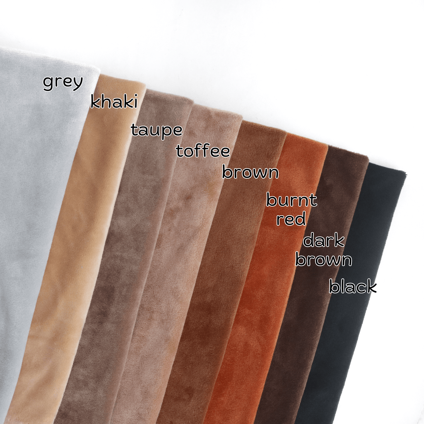 Solid Minky Fabric 1mm M01