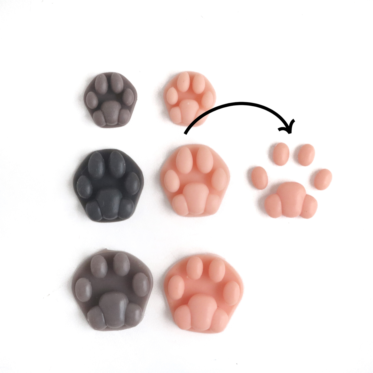 2pcs Soft Animal Paws, Cat Paws