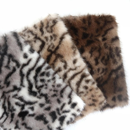 Tabby / Tiger Print Faux Fur B21