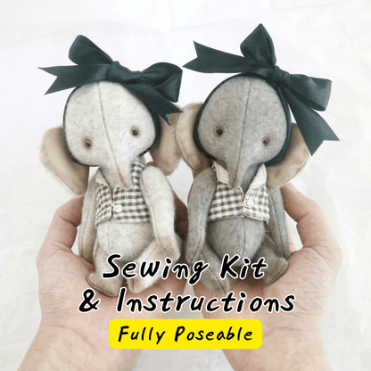 Teddy Elephant Sewing Kit