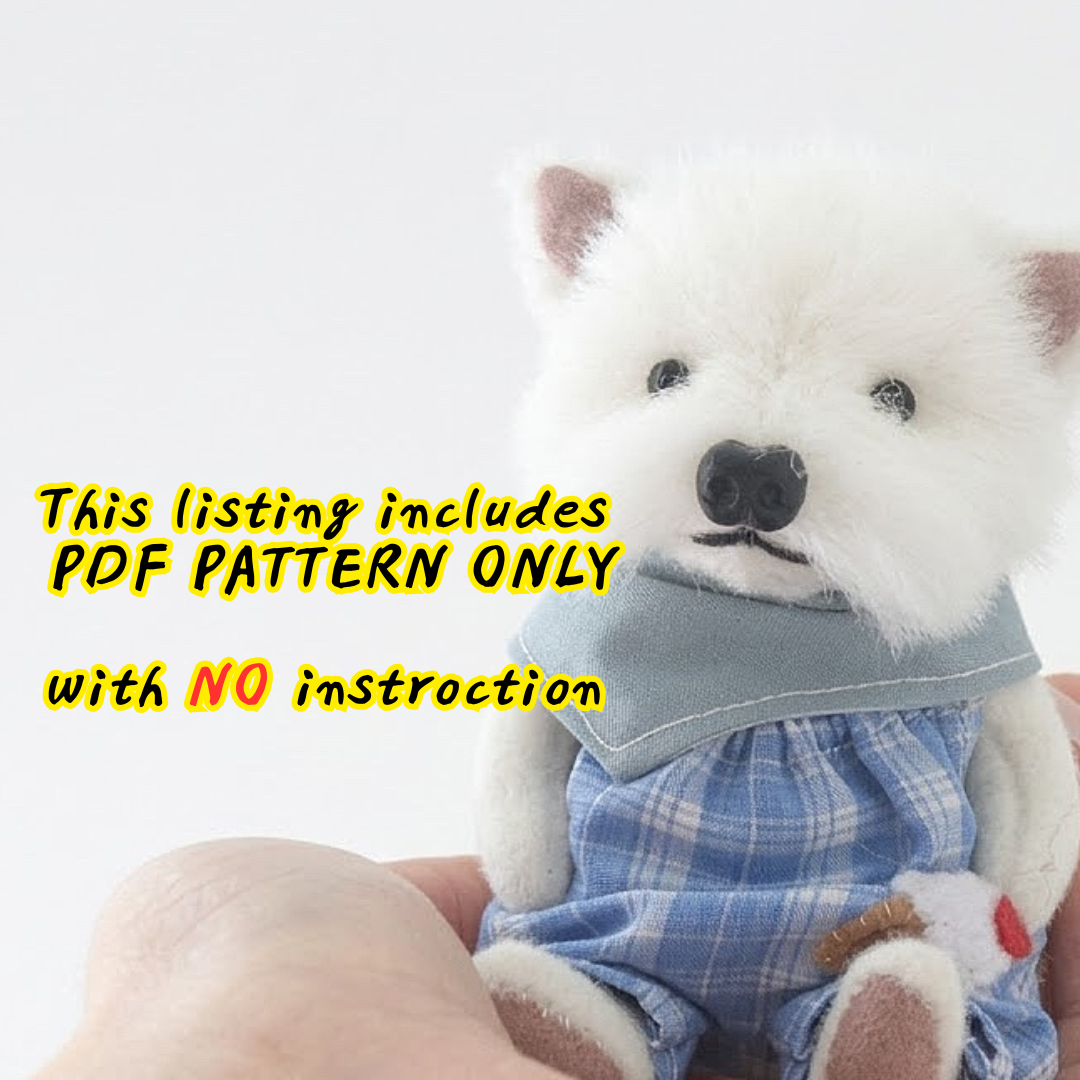 Teddy Terrier Sewing Pattern