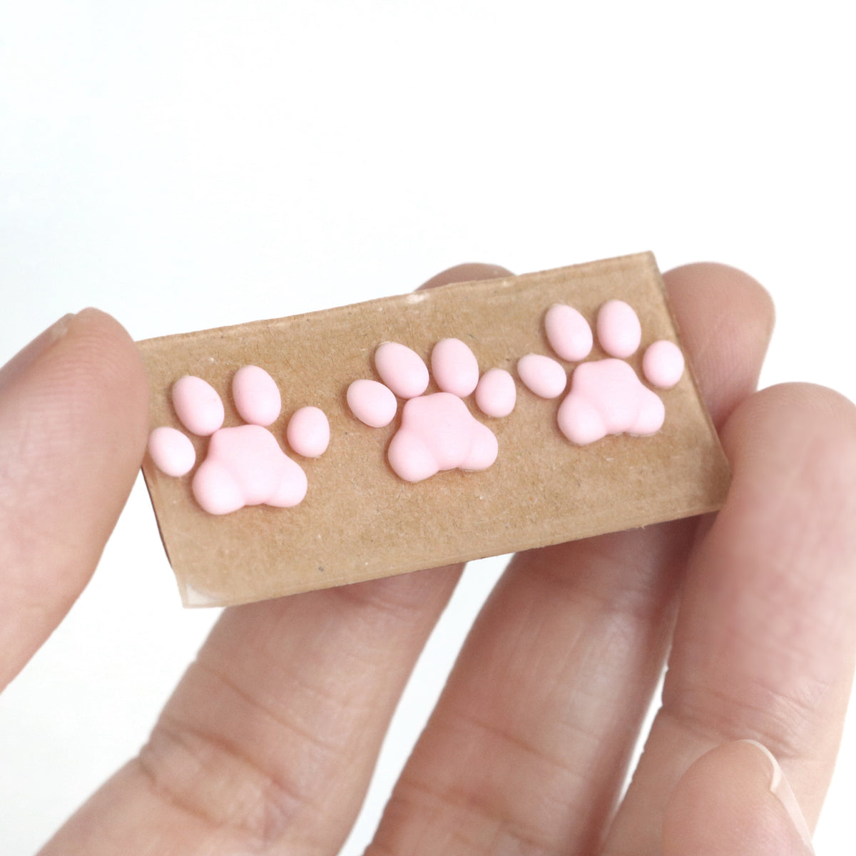 4pcs Tiny Clay Cat Paws