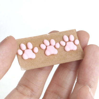 4pcs Tiny Clay Cat Paws