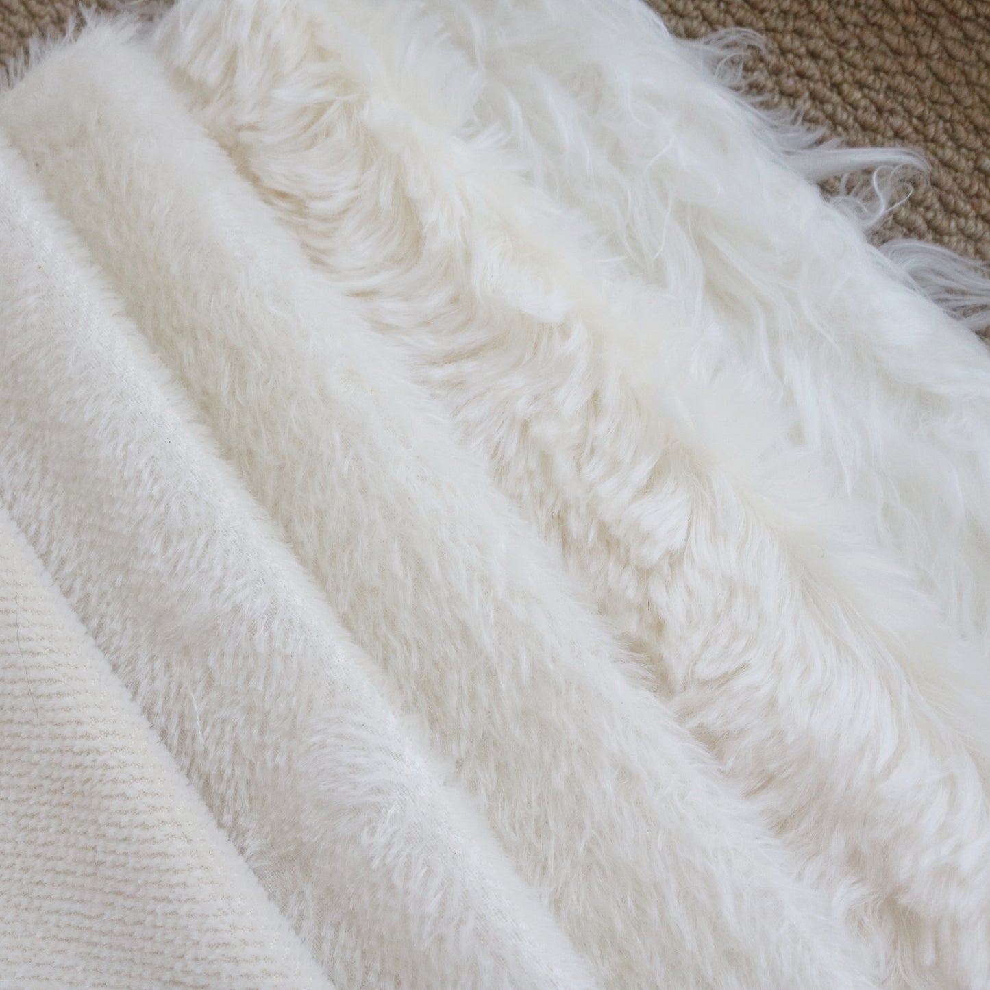 White Mohair Fabric Collection